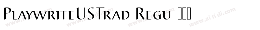 PlaywriteUSTrad Regu字体转换